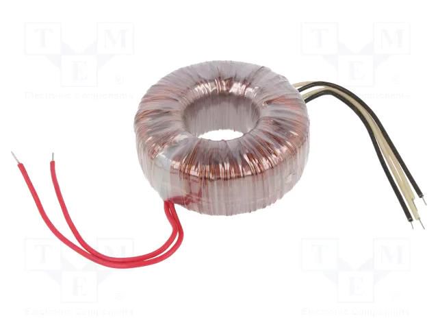 Transformer: toroidal; 160VA; 230VAC; 40V; 40V; 2A; 2A; Leads: cables INDEL TST150W/2X40V