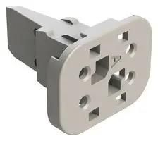 S-WEDGELOCK, 4POS, THERMOPLASTIC, GREY AW4S-A