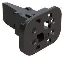 S-WEDGELOCK, 4POS, THERMOPLASTIC, BLACK AW4S-B