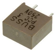 FUSE, PCB, 3A, 350V, FAST ACTING BK/PCC-3-R