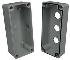 PUSHBUTTON ENCLOSURE, 3HOLE, PC PBB-11819-3