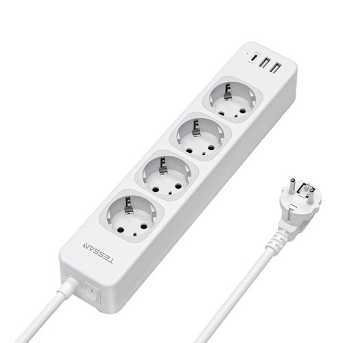 Tessan TS-307-C power strip (white), Tessan TS-307-C