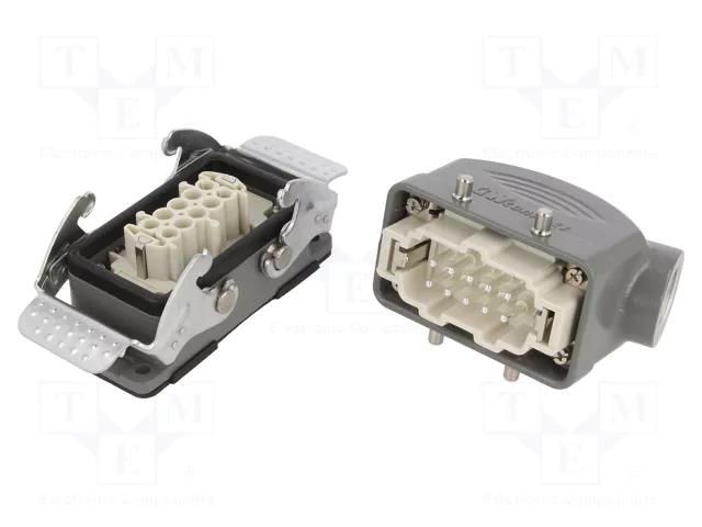 Connector: HDC; male + female; S-E; PIN: 10; 10+PE; size 10B; angled MOLEX MX-93603-0057