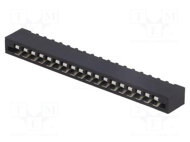Connector: FFC/FPC; straight; PIN: 18; Non-ZIF; THT; tinned; 20mΩ CONNFLY DS1020-18ST1D