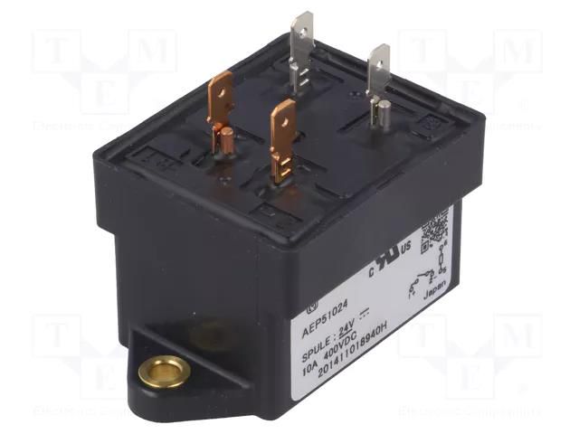 Relay: electromagnetic; SPST-NO; Ucoil: 24VDC; Icontacts max: 10A PANASONIC AEP51024J