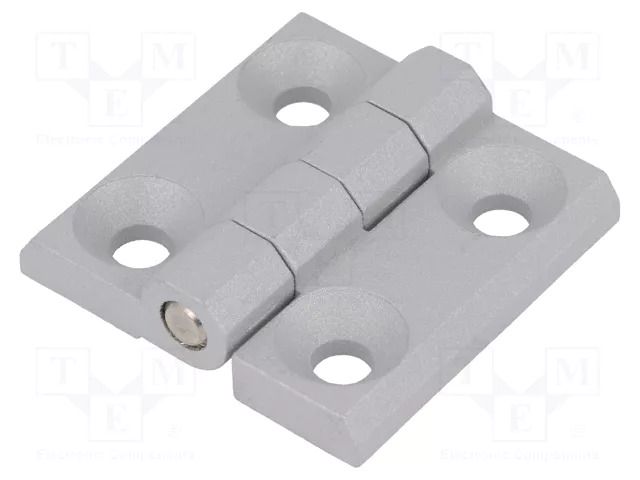Hinge; Width: 60mm; zinc and aluminium alloy; silver; H: 60mm ELESA+GANTER GN237-ZD-60-60A-SR