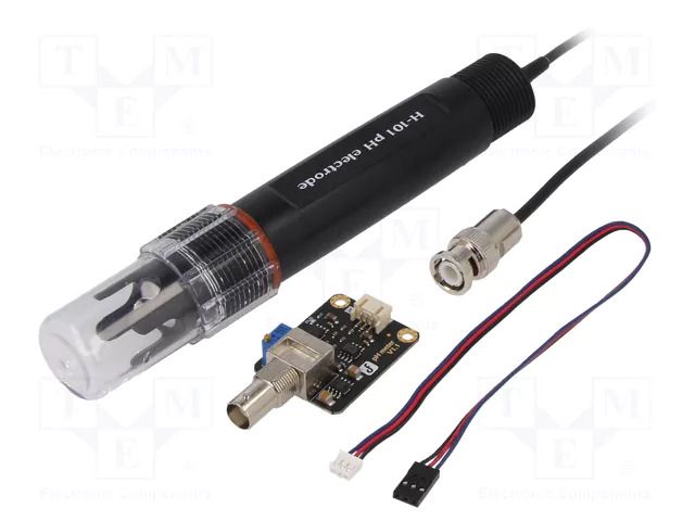 Sensor: pH; analog; 5VDC; Kit: module,cables; Gravity; Ch: 1; Arduino DFROBOT DF-SEN0169