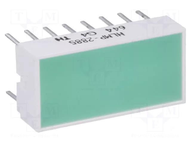 LED backlight; green; Lens: diffused,green; λd: 567nm; 22÷100mcd BROADCOM (AVAGO) HLMP-2885
