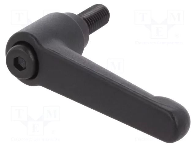 Lever; adjustable; Thread len: 20mm; Lever length: 63mm; GN 300 ELESA+GANTER GN300-63-M8-20-SW