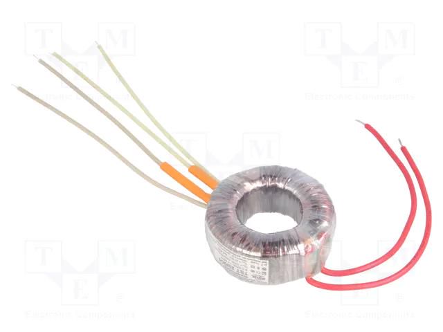 Transformer: toroidal; 20VA; 230VAC; 12V; 12V; 0.83A; 0.83A; Ø: 70mm INDEL TST20W/2X12V