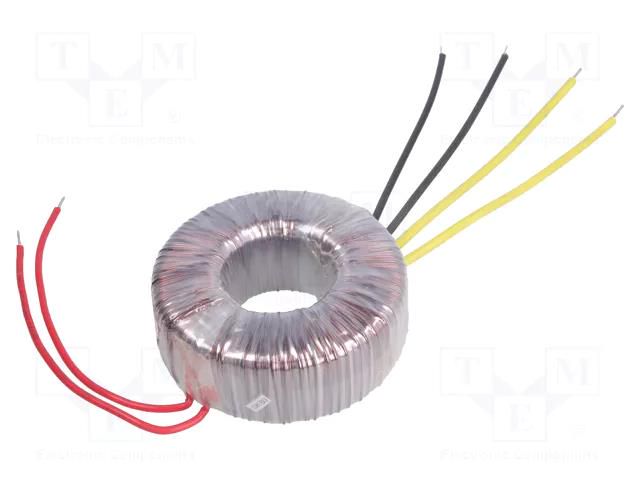 Transformer: toroidal; 160VA; 230VAC; 12V; 24V; 6.66A; 3.33A; H: 40mm INDEL TST150W/12V-24V