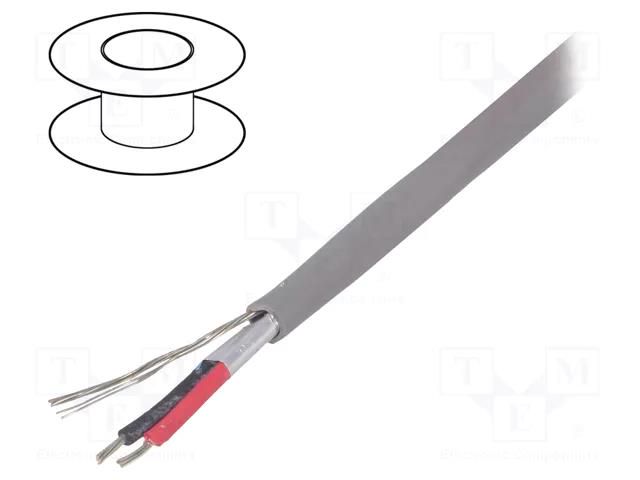Wire; Alpha Essential C&C; 4x22AWG; shielded,Al-PET foil; PVC ALPHA WIRE 2404C-SL001