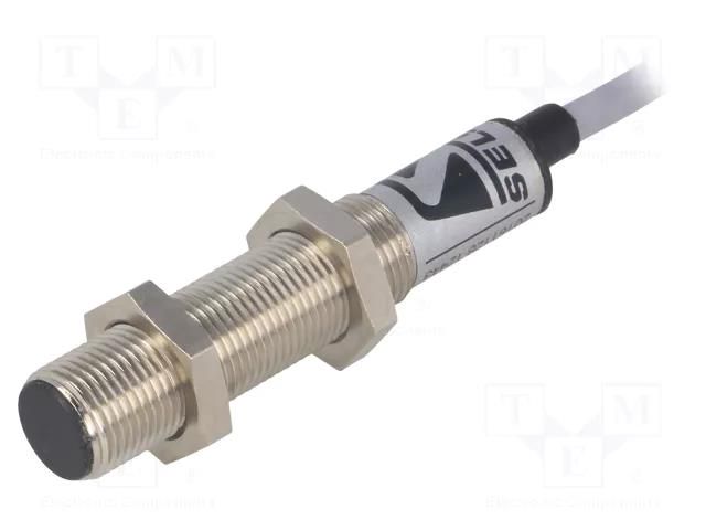 Sensor: inductive; OUT: PNP / NO; 0÷2mm; 10÷30VDC; M12; 2m; IP67 SELS PCID-2ZP