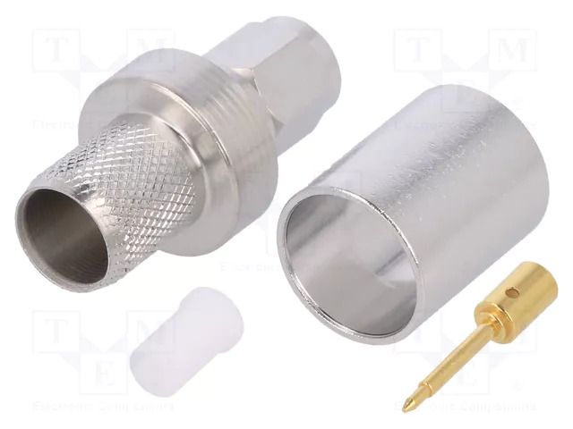 Connector: SMA; plug; male; straight; 50Ω; CNT-400; crimped CommScope 400PSM-CR