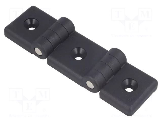 Hinge; Width: 104mm; technopolymer PA; black; H: 36mm; for profiles ELESA+GANTER CFI45-30/30SH-6