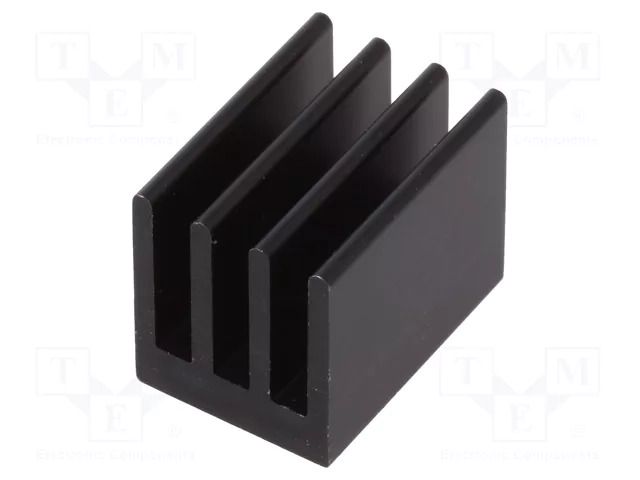 Heatsink: extruded; black; L: 19mm; W: 13.5mm; H: 15.24mm; 18K/W FISCHER ELEKTRONIK ICKSMDK19SA