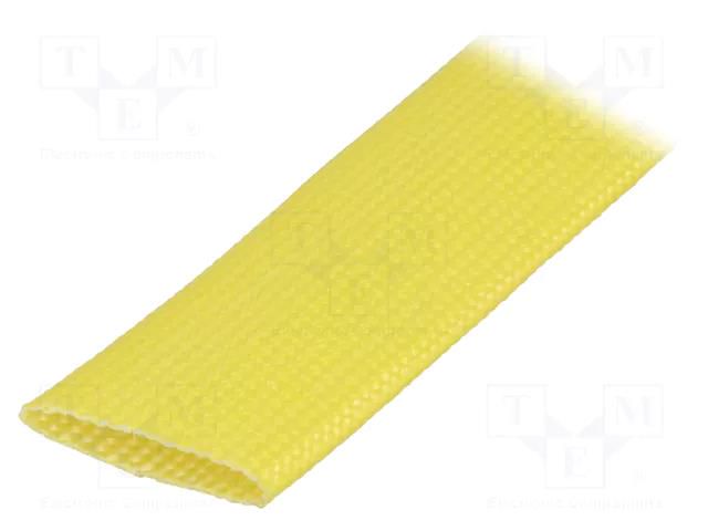 Insulating tube; fiberglass; yellow; -30÷155°C; Øint: 20mm; L: 50m FAVIER SVF3-20.0-YE-50