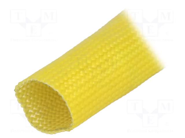 Insulating tube; fiberglass; yellow; -30÷155°C; Øint: 22mm; L: 50m FAVIER SVF3-22.0-YE-50