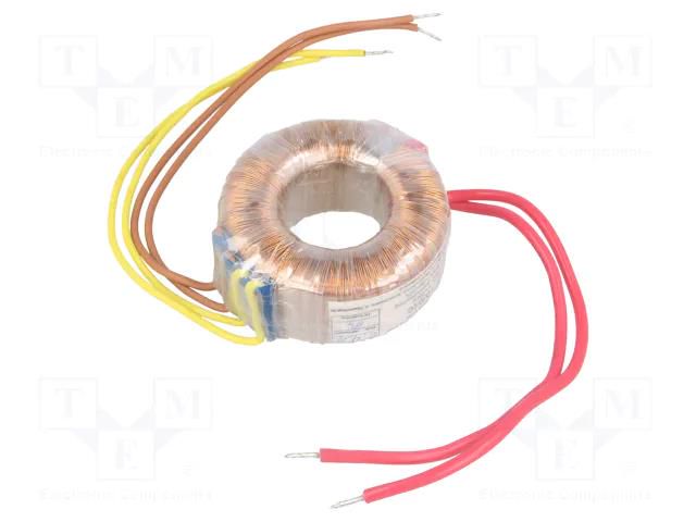 Transformer: toroidal; 10VA; 230VAC; 12V; 12V; 0.42A; 0.42A; Ø: 57mm INDEL TST10W/2X12V