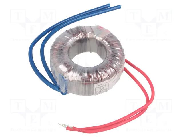Transformer: toroidal; 20VA; 230VAC; 14V; 1.42A; Leads: cables; IP00 INDEL TST20W/14V