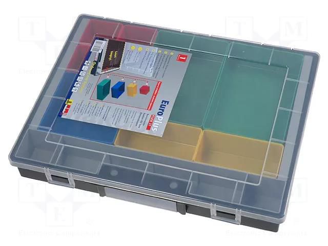 Container: collective; with boxes; polypropylene; black ALLIT AG W-457200