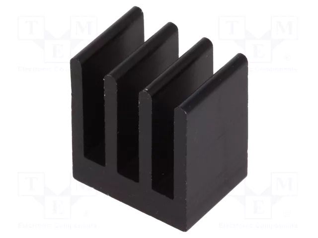 Heatsink: extruded; black; L: 10mm; W: 13.5mm; H: 15.24mm; 23.4K/W FISCHER ELEKTRONIK ICKSMDK10SA