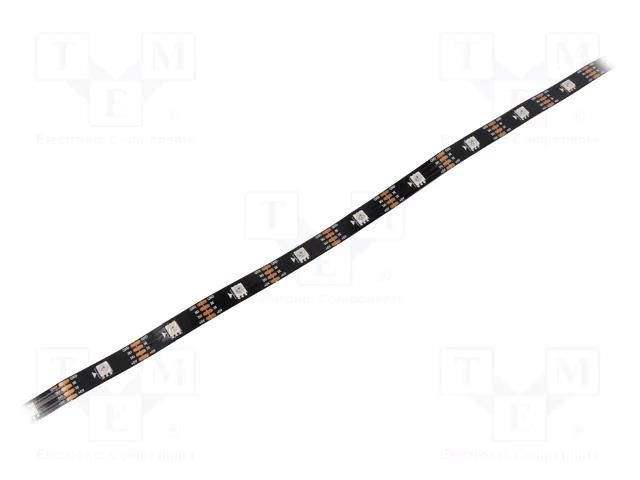 Programmable LED tape; RGB; 5050; LED/m: 30; 10mm; IP20; 140°; 9W/m WORLDSEMI HCBAA30B