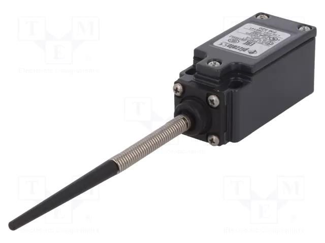Limit switch; rubber seal,spring, total length 100mm; NO + NC PIZZATO ELETTRICA FM520
