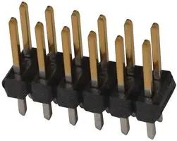 CONNECTOR, HEADER, 12POS, 2ROW, 2.54MM 10-89-7122.