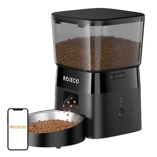 Rojeco 2L Automatic Pet Feeder WiFi Version (black), Rojeco RWSQ-12-WiFi-Black