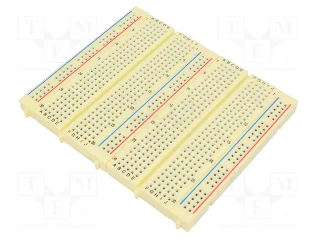 Board: universal; prototyping,solderless; W: 100mm; L: 84mm WISHER ENTERPRISE WBU-301-A