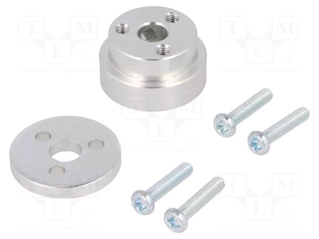 Bracket wheel; Kit: adapter,mounting screws; Shaft: D spring POLOLU POLOLU-2674