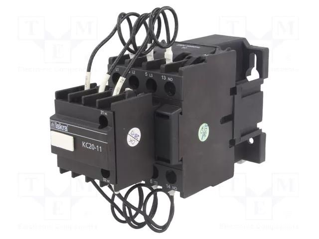 Contactor: 3-pole; for DIN rail mounting; Uoper: 240VAC,440VAC ISKRA KC20-11