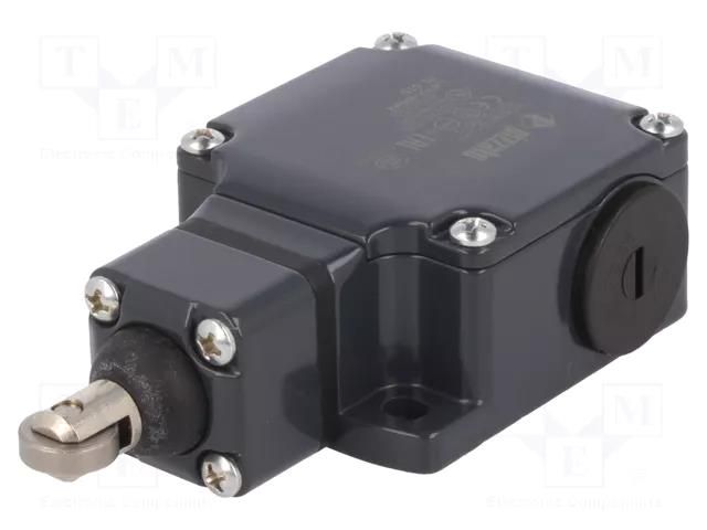 Limit switch; rubber seal,steel roller Ø13mm; NO + NC; 10A; IP67 PIZZATO ELETTRICA FL515