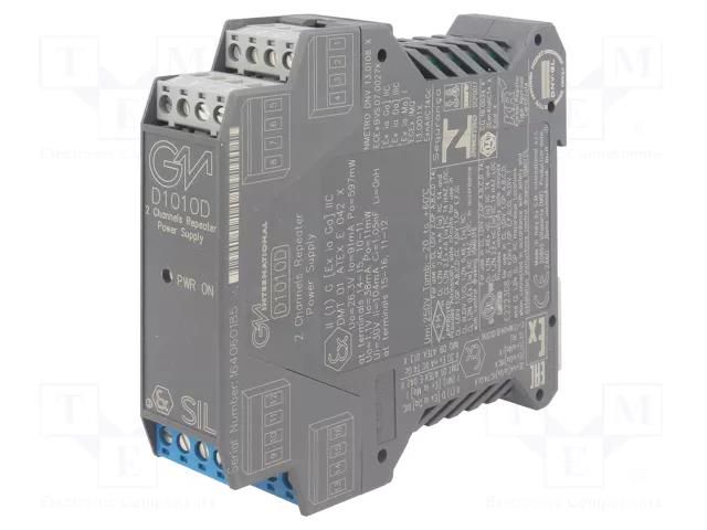 Converter: RS422/RS485 separator-power supply; 0/4÷20mA; IP20 GM INTERNATIONAL D1010D
