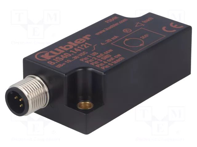 Sensor: tilt; 0÷360°; M12 male; 1- axis; -30÷70°C; 10÷30VDC; IP68 KÜBLER 8.IS40.14121