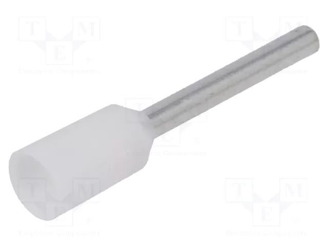 Tip: bootlace ferrule; insulated; copper; 0.5mm2; 10mm; tinned NINIGI TUL-RI-00510