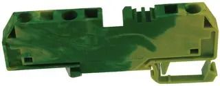 GROUND TERMINAL BLOCK DIN RAIL 3 POSITION 24-10AWG 282-687.