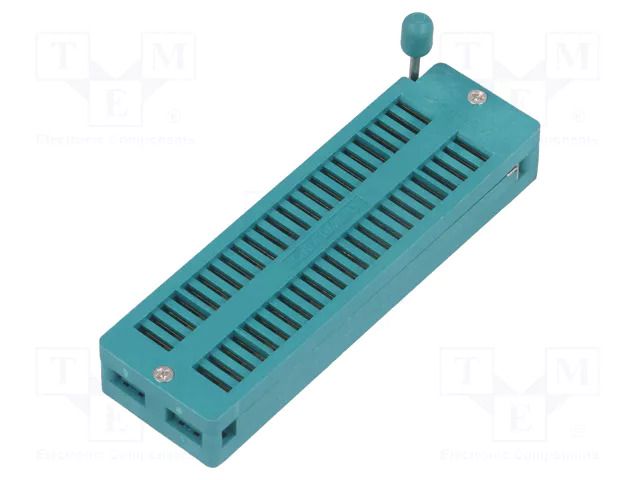Socket: integrated circuits; ZIF; DIP48; 7.62/15.24mm; THT; 50VDC CONNFLY DS1043-480G