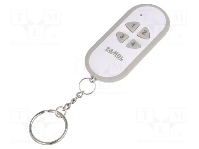 Remote control; IP20; EXTA LIFE; 350m; Ch: 4; No.of butt: 4 ZAMEL P-457/4