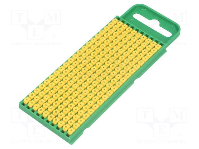 Markers; Marking: +; 0.8÷2.2mm; polyamide; yellow; -40÷85°C; WIC HELLERMANNTYTON WIC0-+-PA66-YE1000