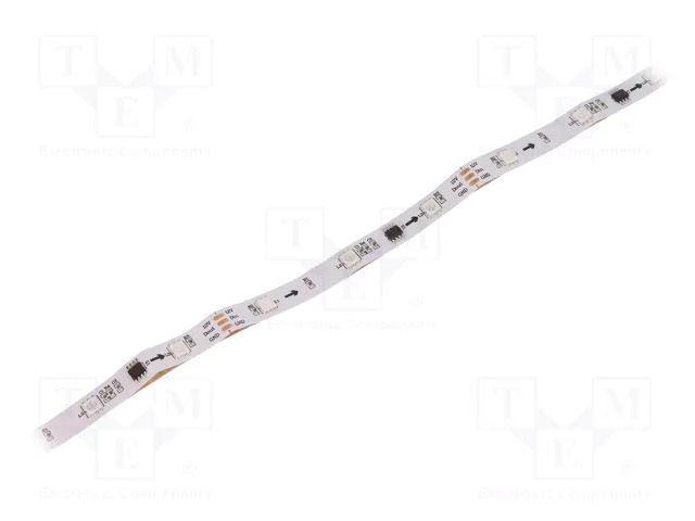 Programmable LED tape; RGB; 5050; LED/m: 30; 10mm; IP20; 140°; 12VDC WORLDSEMI HCCBB30W
