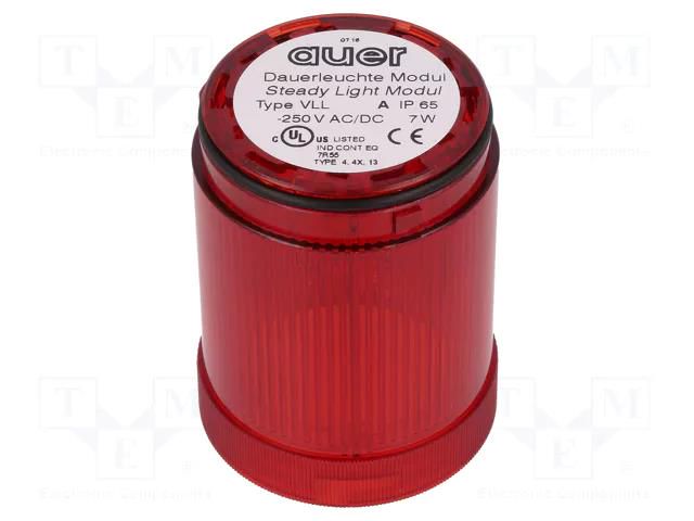 Module: light signaller; red; 230VDC; 230VAC; modulSIGNAL50 AUER SIGNAL VLL-C