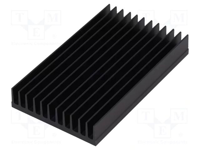 Heatsink: extruded; grilled; black; L: 100mm; W: 59.69mm; H: 15mm FISCHER ELEKTRONIK SK630/100/SA