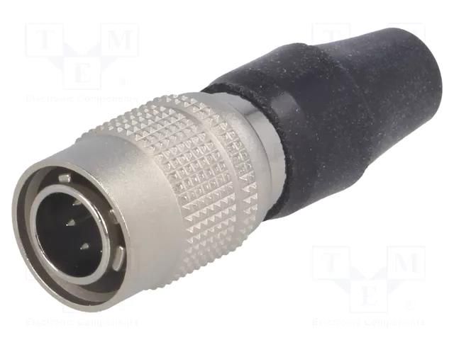 Connector: circular; HR10; push-pull; plug; 2A; silver plated; male HIROSE HR10A-7P-6P-73