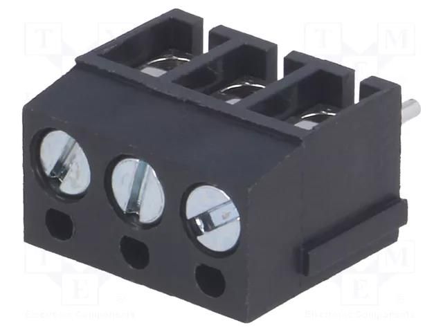 PCB terminal block; angled 90°; 5mm; ways: 3; on PCBs; 2.5mm2; 24A DEGSON ELECTRONICS DG300-5.0-03P13