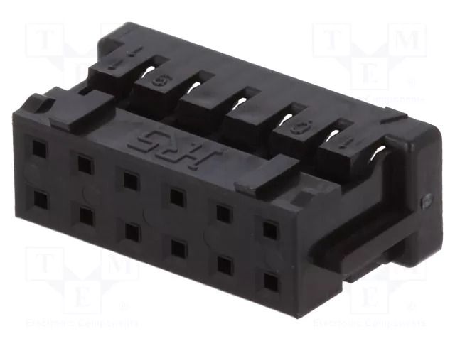 Connector: wire-wire/PCB; plug; female; PIN: 12; SignalBee; crimped HIROSE DF11-12DS-2C