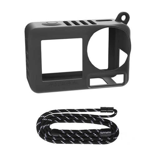 Sunnylife OA5-BHT885-D silicone case with strap for ACTION 5 PRO (black), Sunnylife OA5-BHT885-D