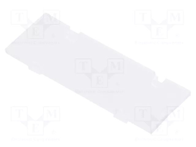 Front panel; without frame,with holder; 1M Modulbox XTS ITALTRONIC IT-P15010721F