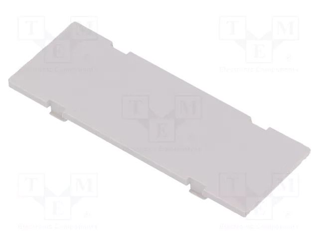 Front panel; without frame,with holder; 1M Modulbox XTS; grey ITALTRONIC IT-P15010201F.BL